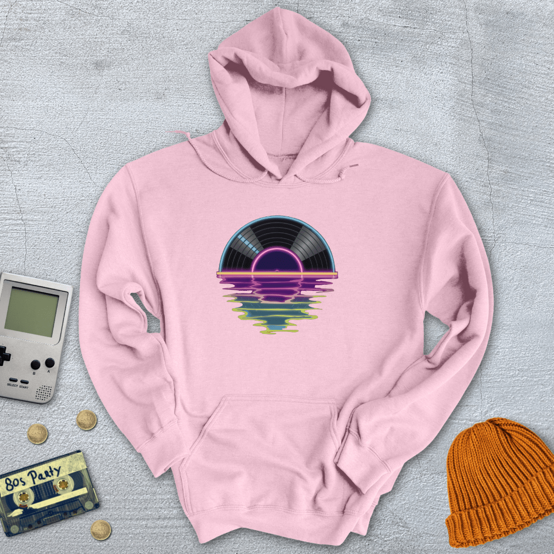 Printify Hoodie Light Pink / S Record Sunrise - Hoodie