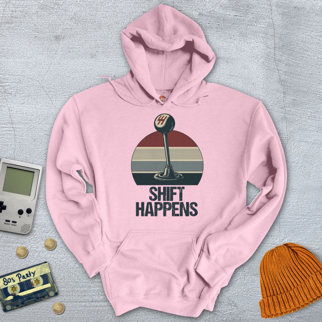 Printify Hoodie Light Pink / S Shift Happens - Hoodie
