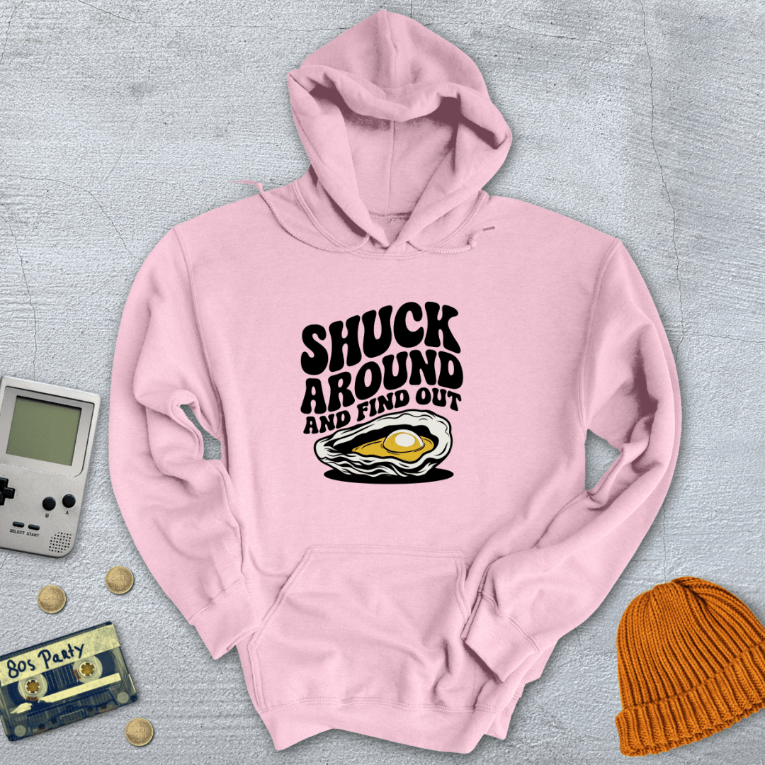 Printify Hoodie Light Pink / S Shuck Around - Hoodie