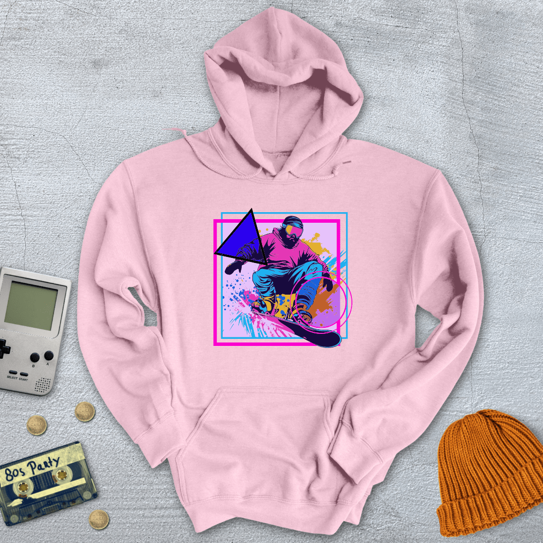 Printify Hoodie Light Pink / S Snowboarder - Hoodie