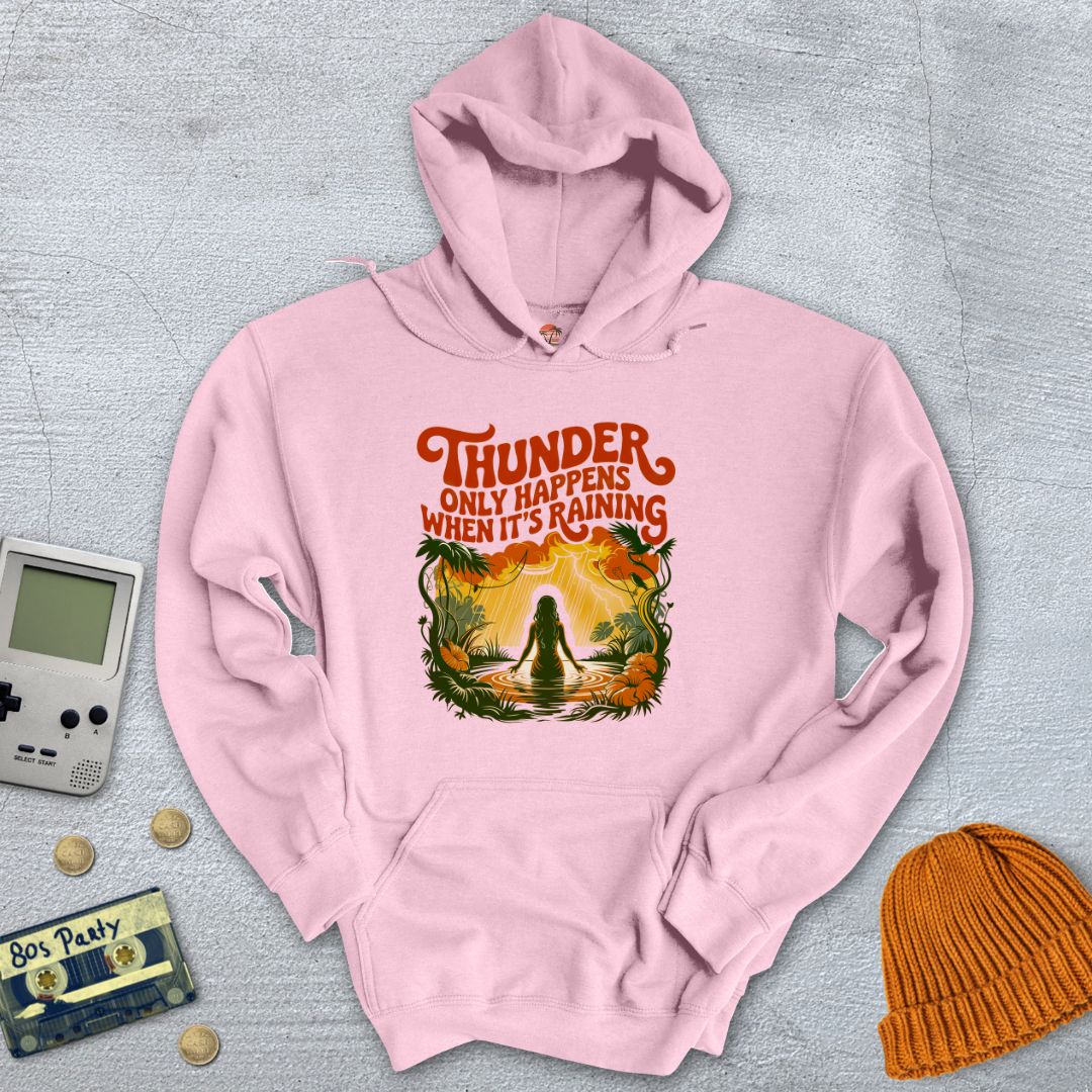 Printify Hoodie Light Pink / S Thunder - Hoodie