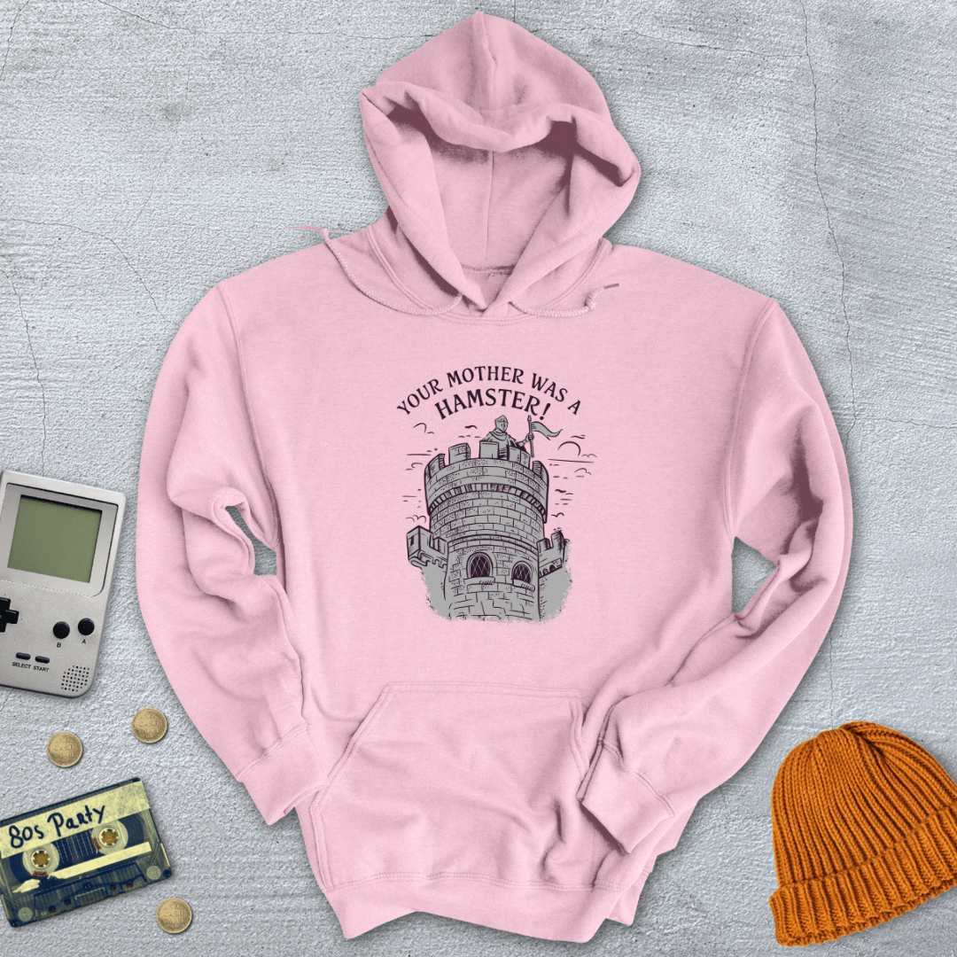Printify Hoodie Light Pink / S Your Mother was a hampster - Hoodie