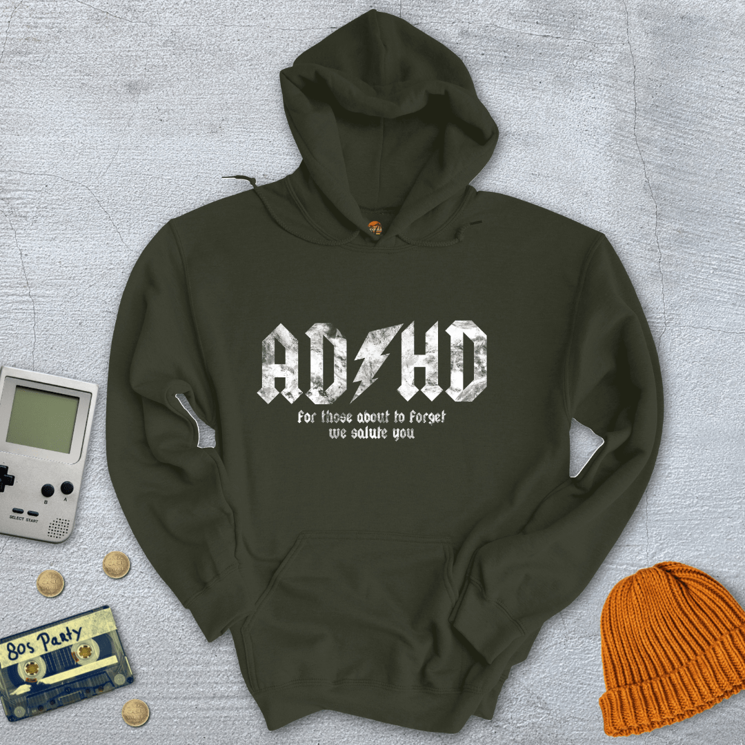 Printify Hoodie Military Green / S ADHD - Hoodie