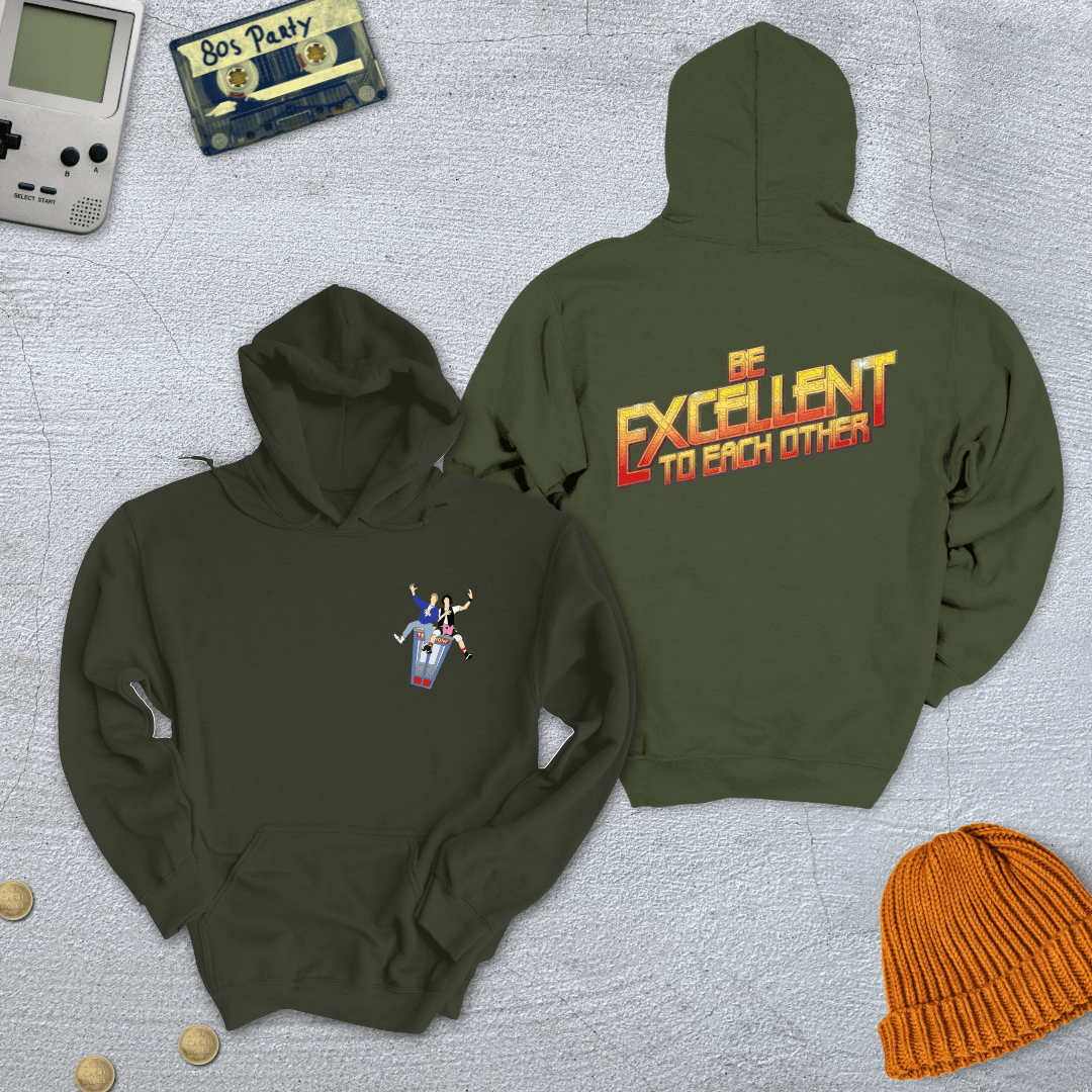 Printify Hoodie Military Green / S Be Excellent - Hoodie