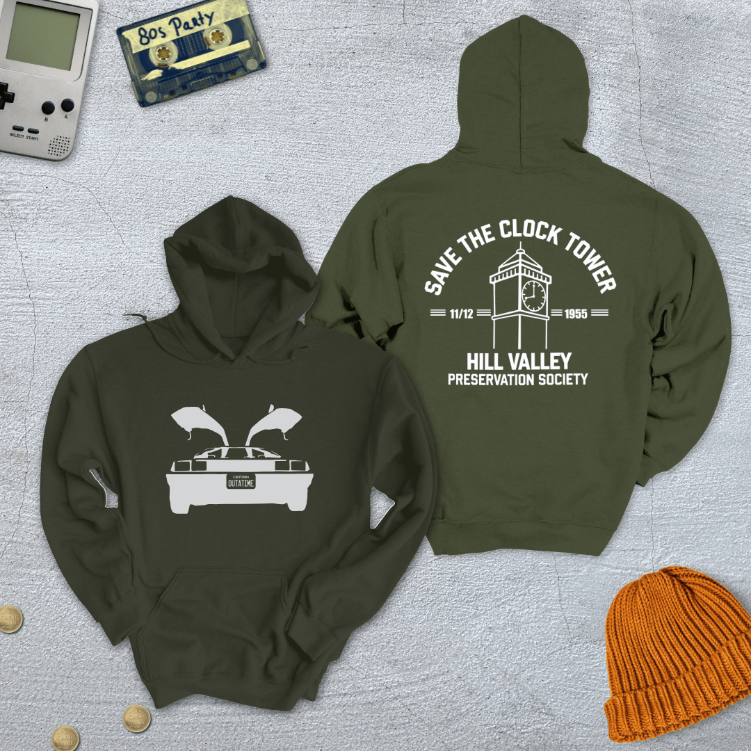 Printify Hoodie Military Green / S BTTF - Hoodie