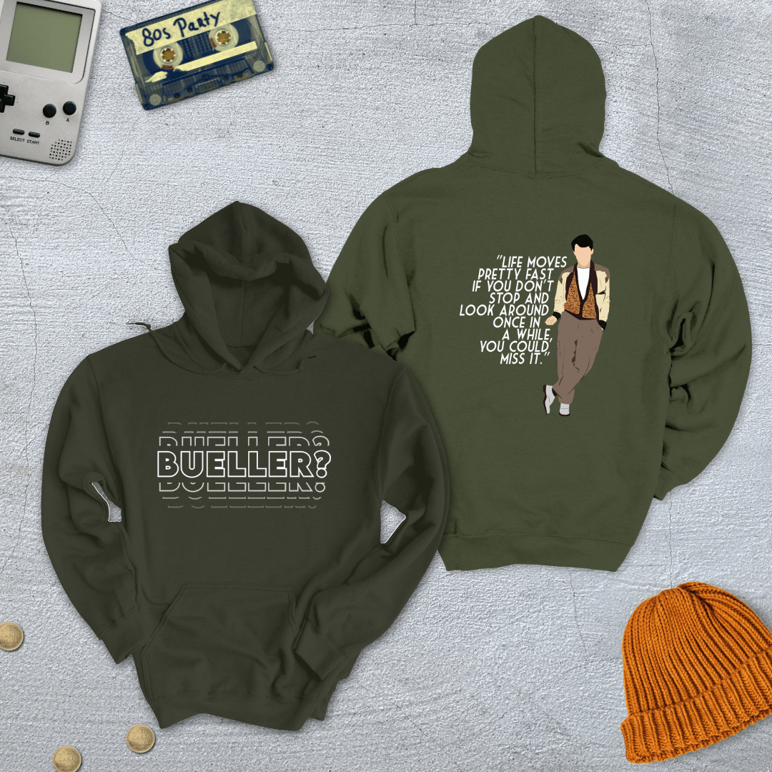 Printify Hoodie Military Green / S Bueller - Hoodie