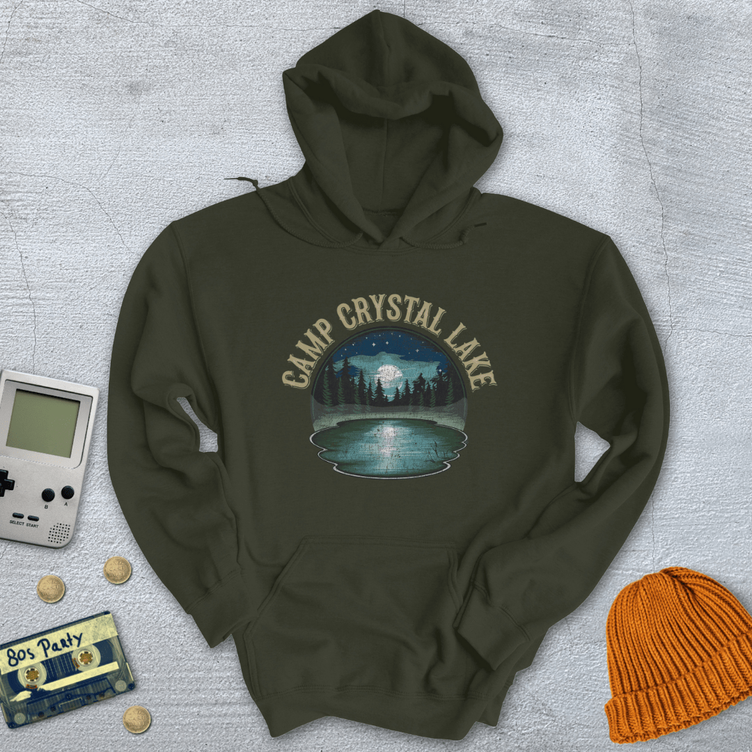 Printify Hoodie Military Green / S Camp Crystal Lake - Hoodie