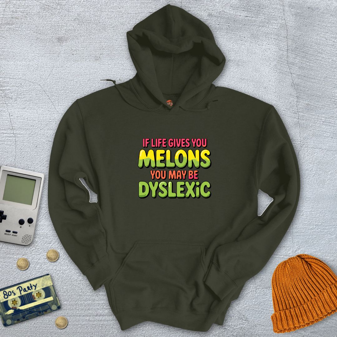 Printify Hoodie Military Green / S Dyslexic - Hoodie