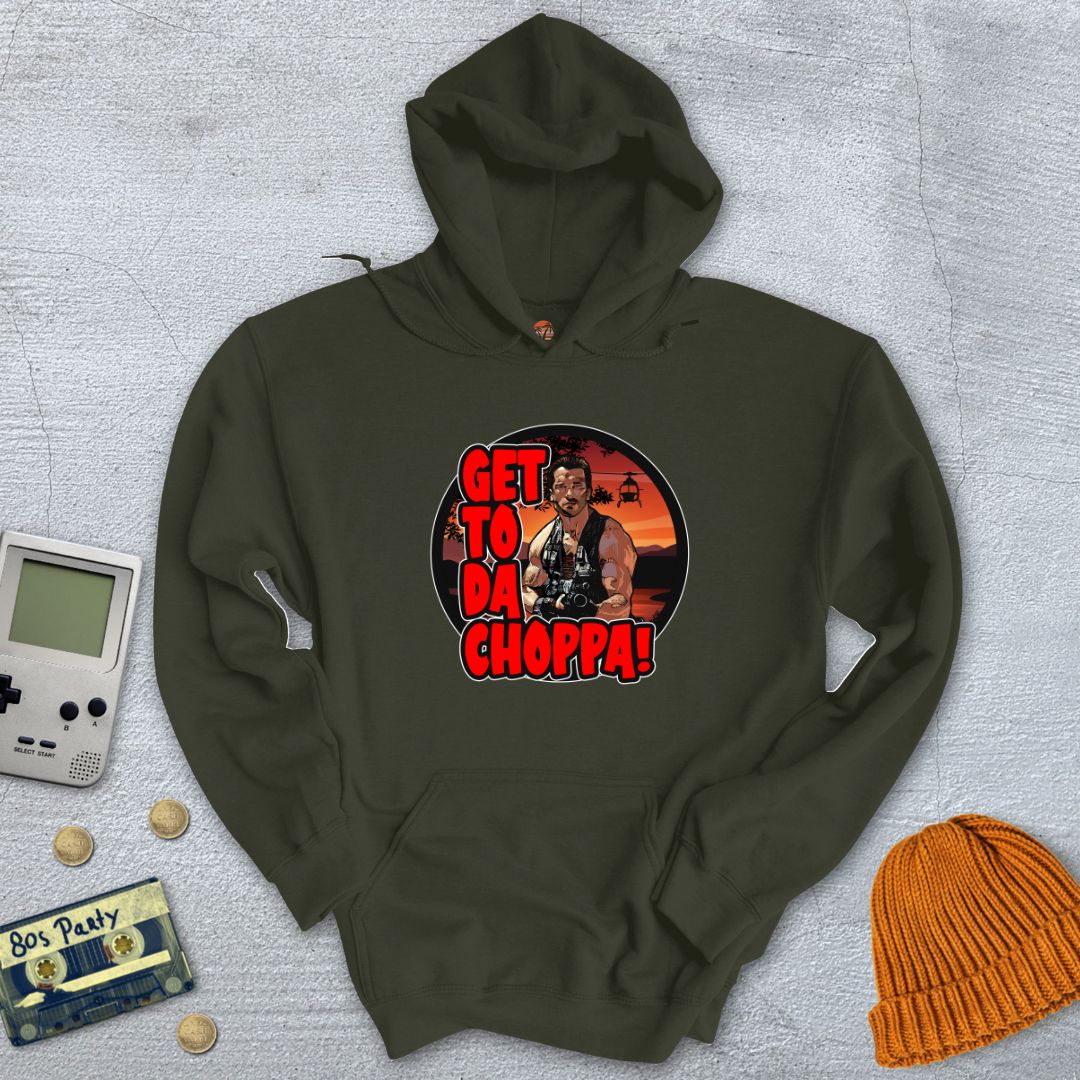 Printify Hoodie Military Green / S GetToDaChoppa - Hoodie