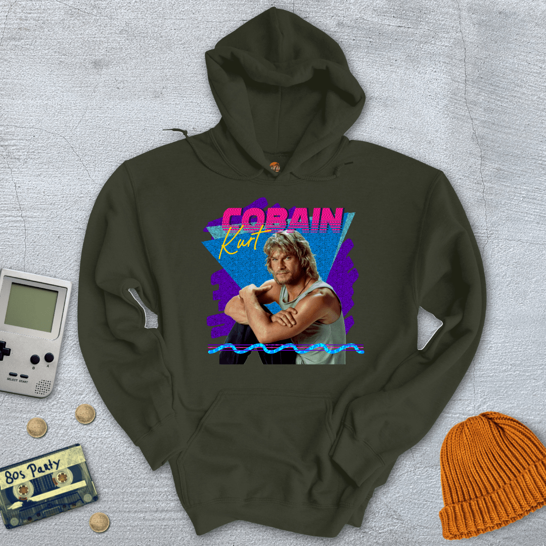 Printify Hoodie Military Green / S Kurt Cobain - Hoodie