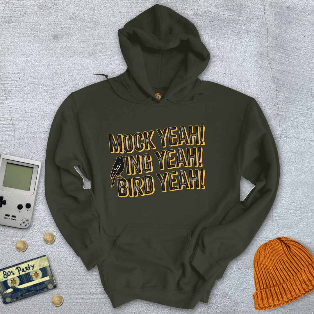 Printify Hoodie Military Green / S Mocking Bird - Hoodie
