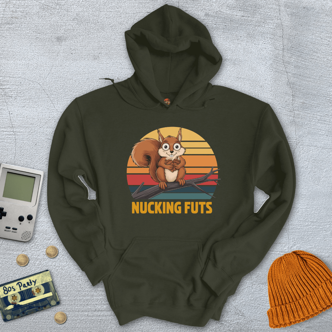 Printify Hoodie Military Green / S Nucking Futs - Hoodie