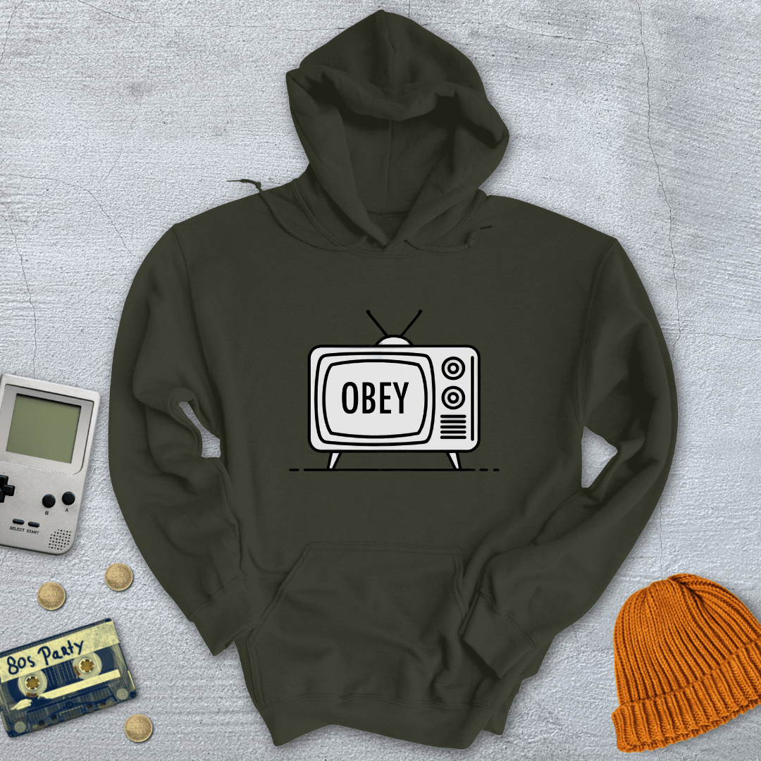 Printify Hoodie Military Green / S Obey - Hoodie