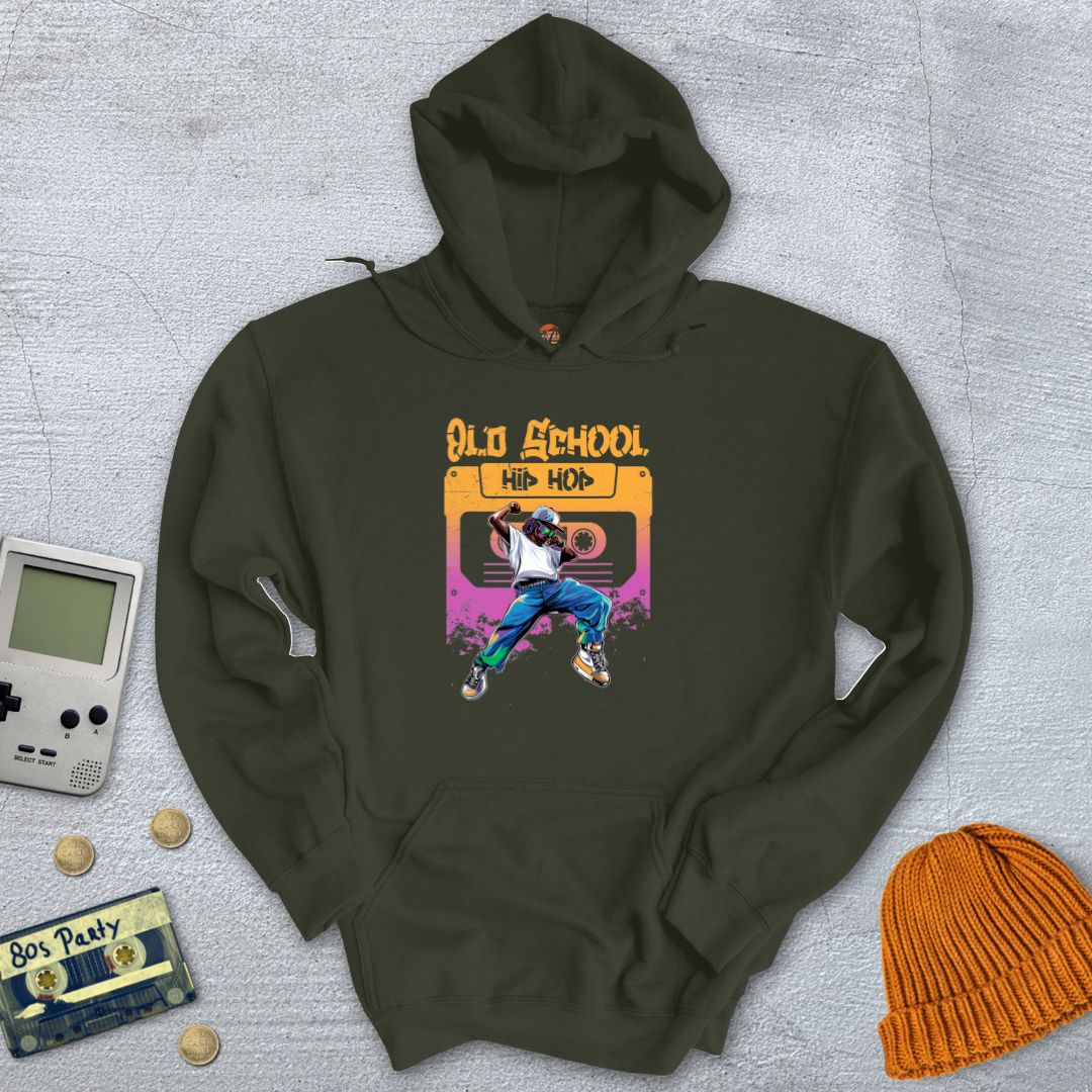 Printify Hoodie Military Green / S Old School HipHop - Hoodie