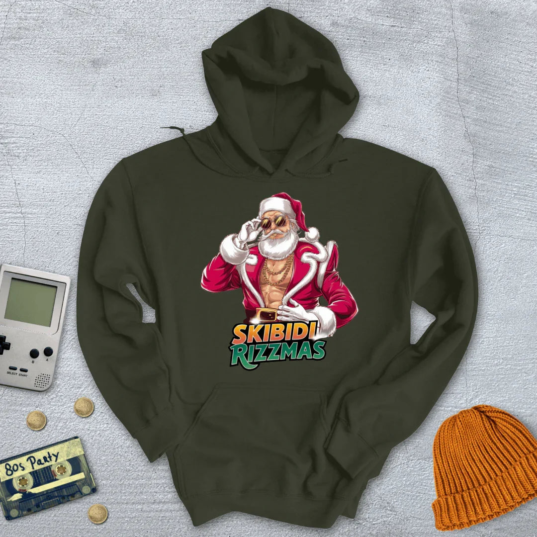 Skibidi Rizzmas - Hoodie - Throwback Paradise