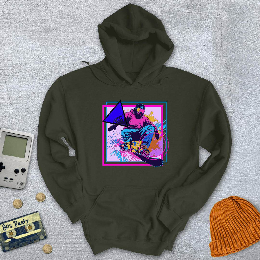 Printify Hoodie Military Green / S Snowboarder - Hoodie