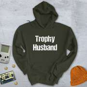 Printify Hoodie Military Green / S Trophy Husband - Hoodie