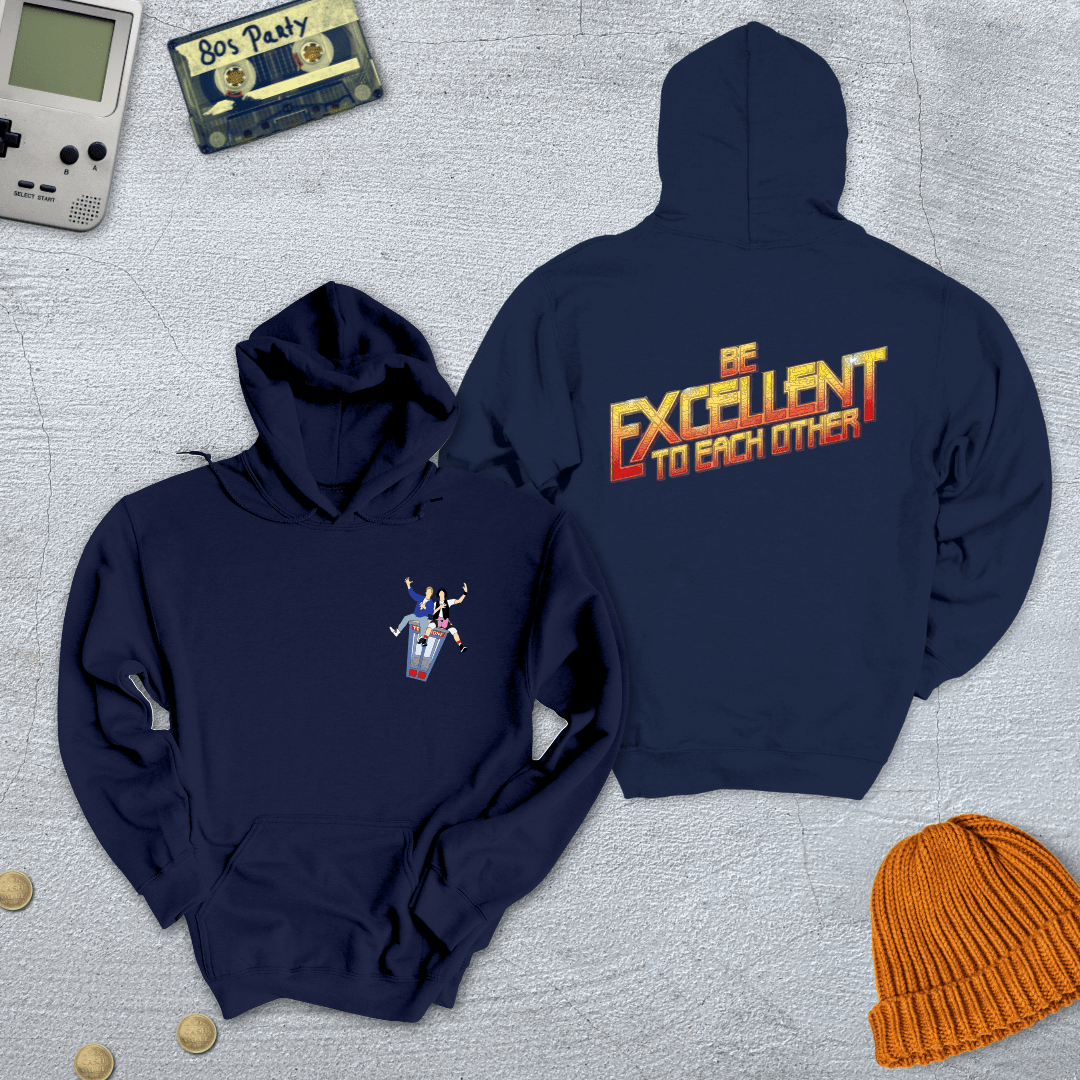 Printify Hoodie Navy / S Be Excellent - Hoodie