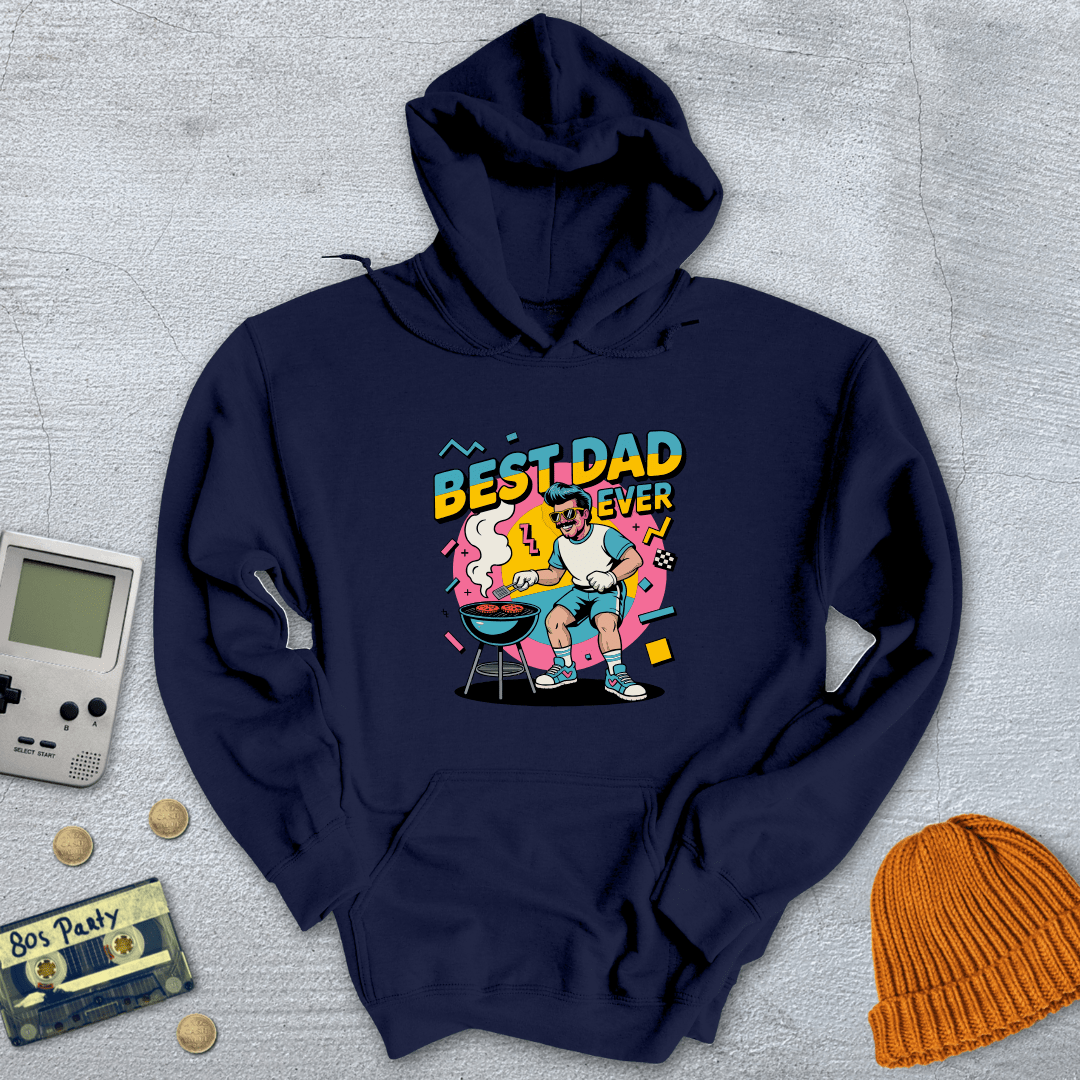 Printify Hoodie Navy / S Best Dad Ever - Hoodie