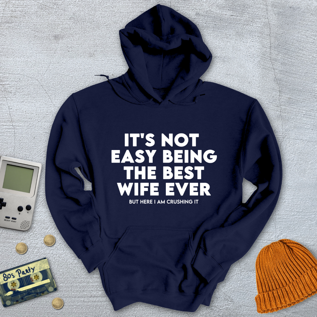 Printify Hoodie Navy / S Best Wife - Hoodie