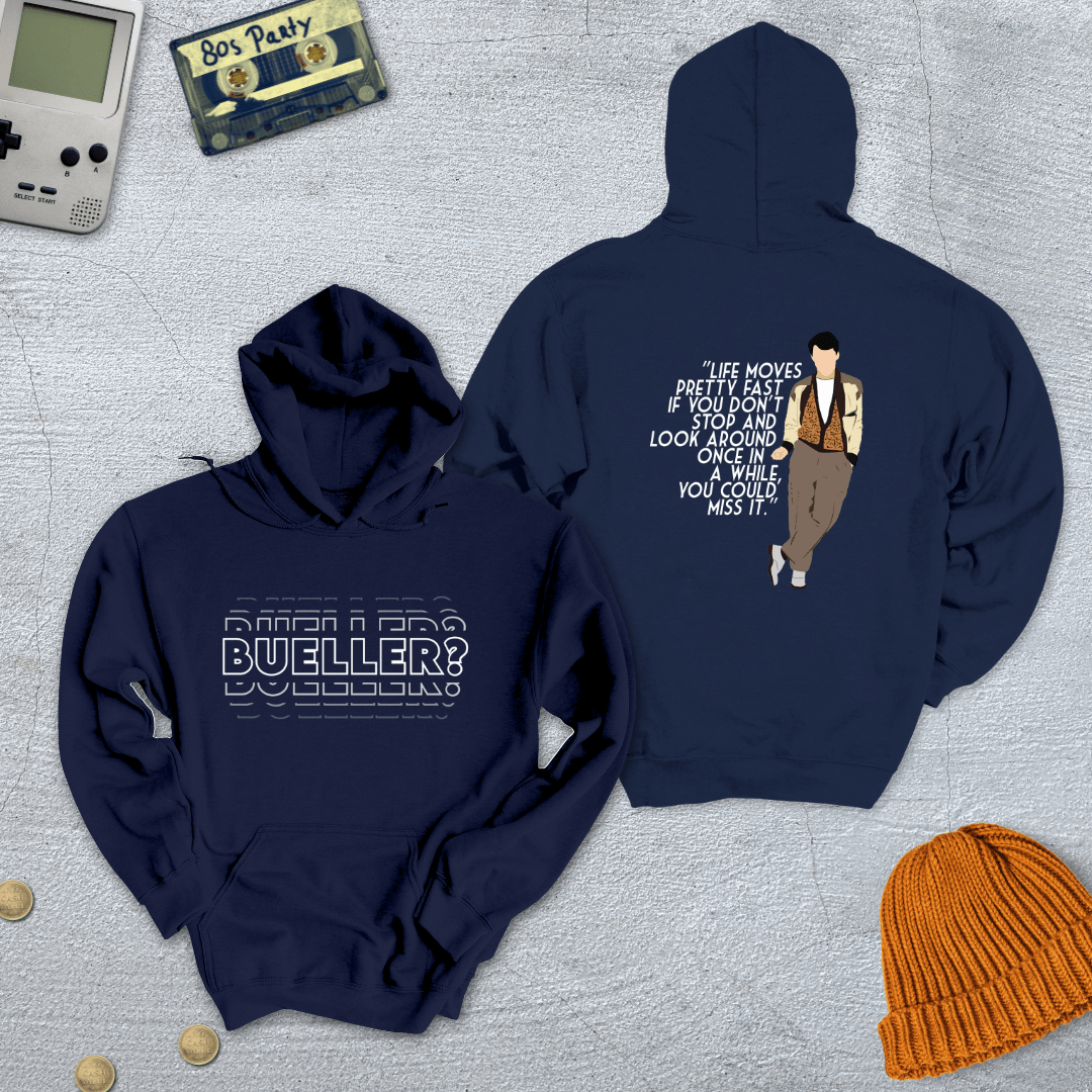 Printify Hoodie Navy / S Bueller - Hoodie