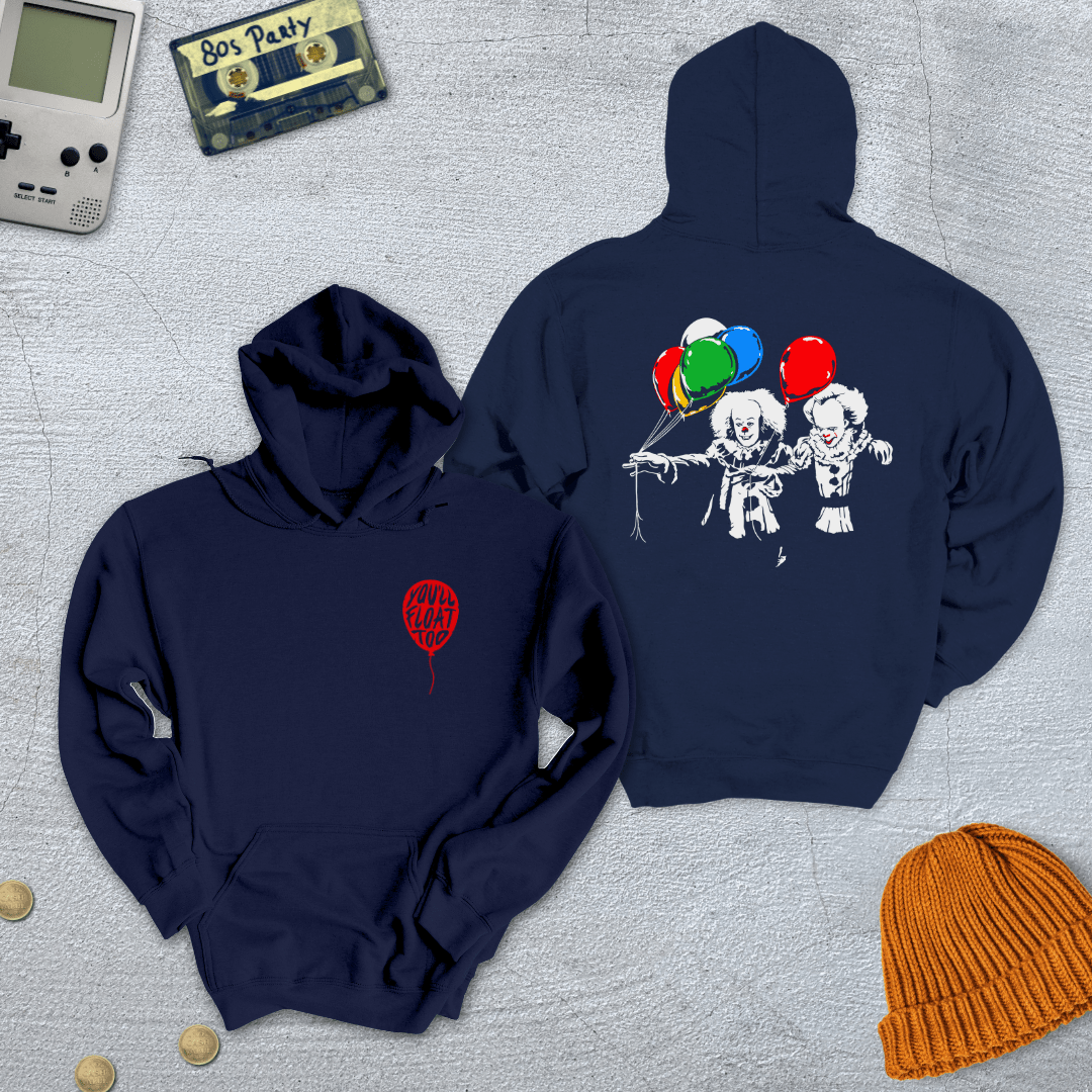 Printify Hoodie Navy / S Clown Fiction - Hoodie