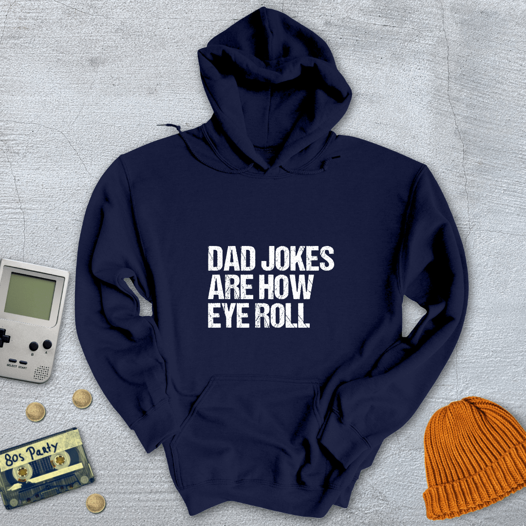 Printify Hoodie Navy / S Dad Jokes - Hoodie