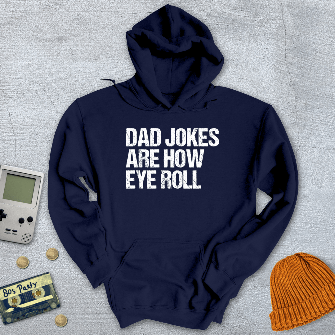 Printify Hoodie Navy / S Dad Jokes - Hoodie