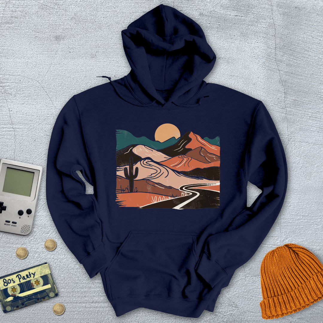 Printify Hoodie Navy / S Desert landscape - Hoodie