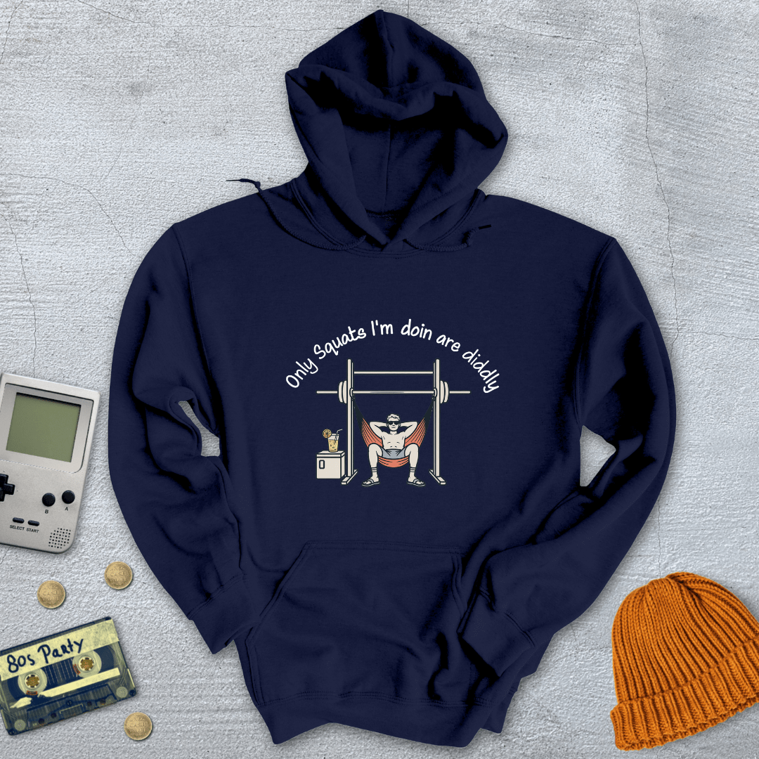 Printify Hoodie Navy / S Diddly Squat - Hoodie