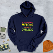 Printify Hoodie Navy / S Dyslexic - Hoodie
