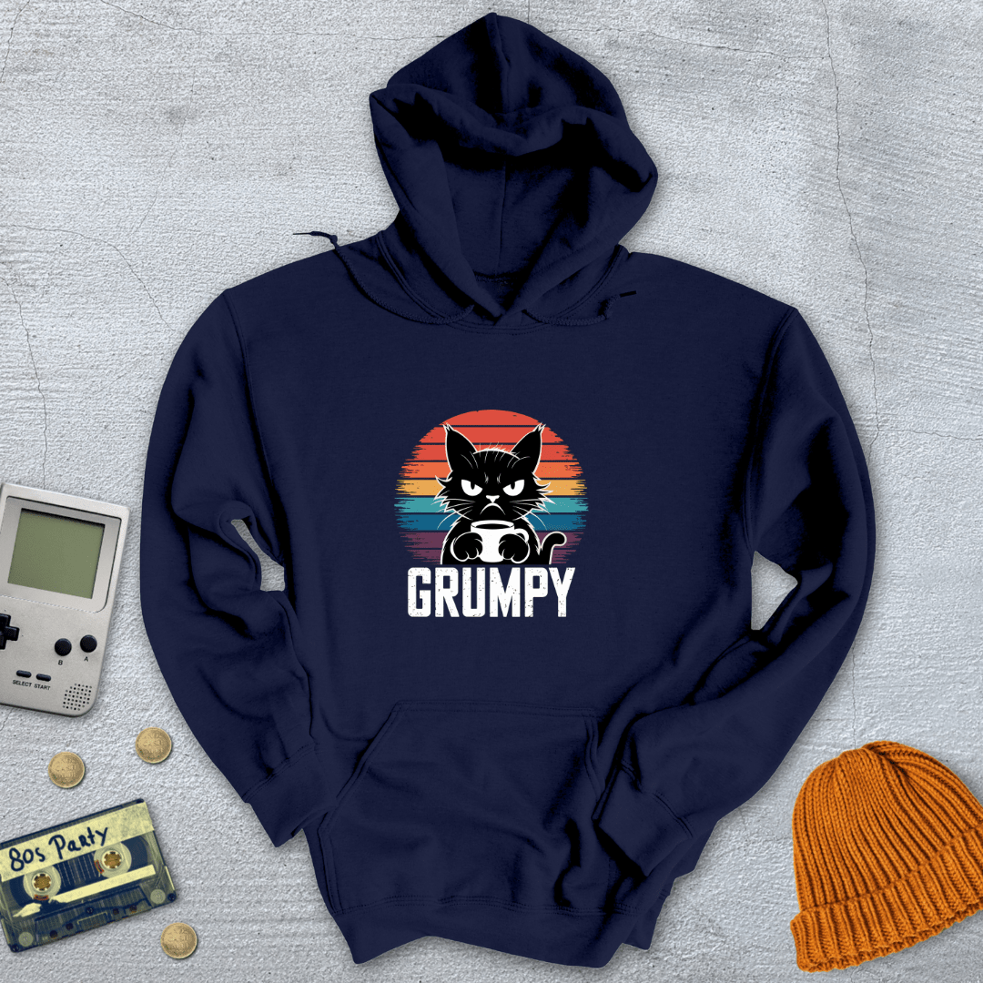 Printify Hoodie Navy / S Grumpy - Hoodie