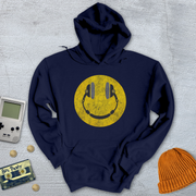 Printify Hoodie Navy / S Happy Face - Hoodie