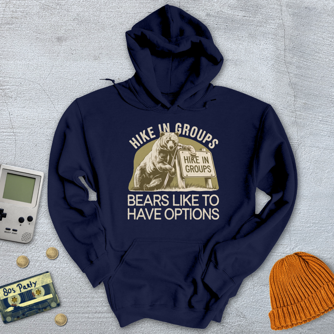 Printify Hoodie Navy / S Hike in Groups - Hoodie