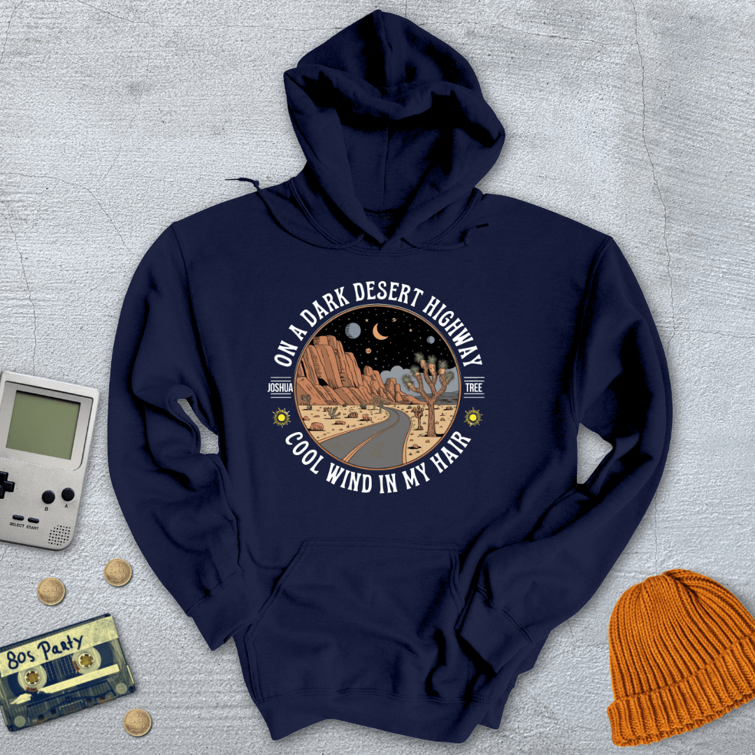 Printify Hoodie Navy / S Joshua Tree Hwy - Hoodie