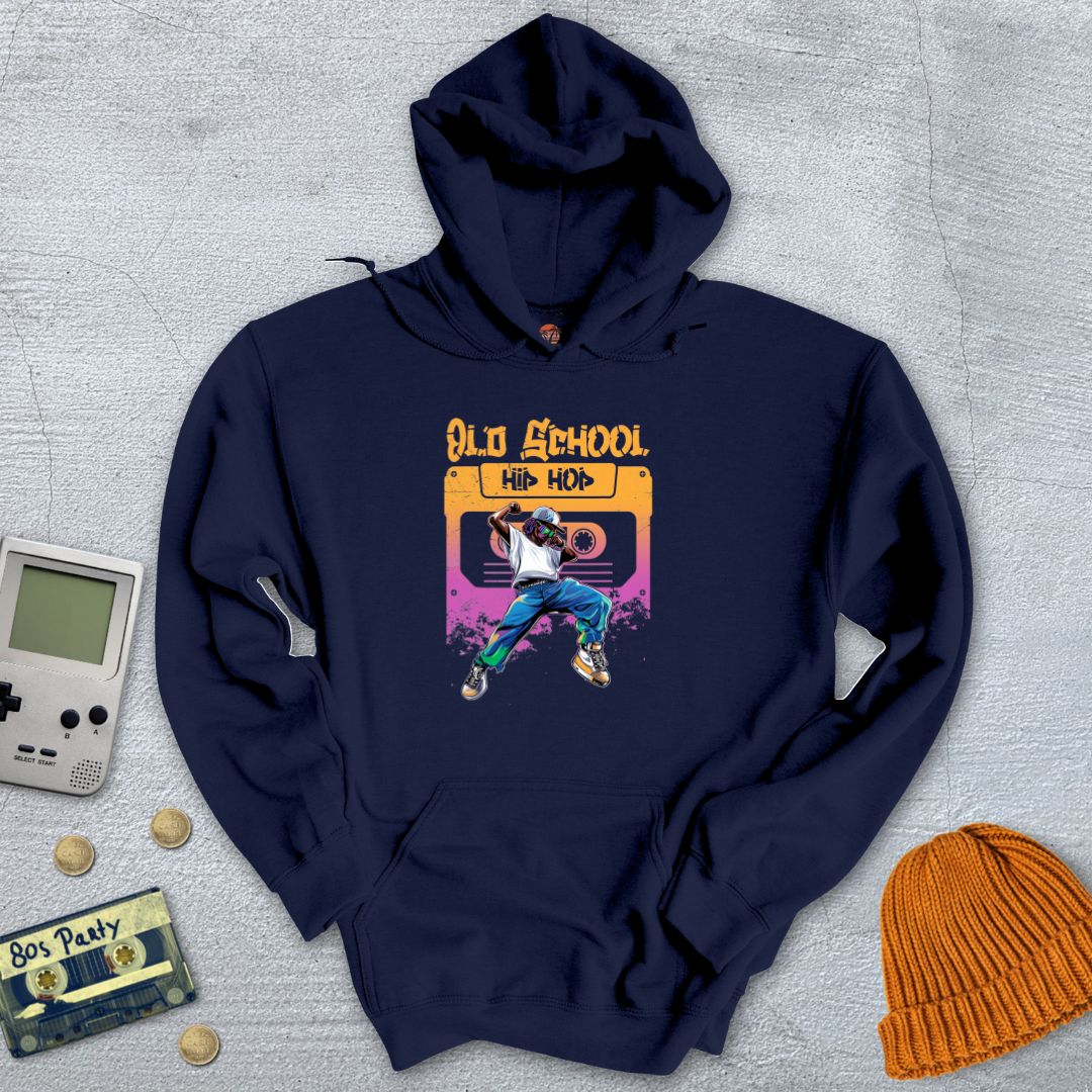Printify Hoodie Navy / S Old School HipHop - Hoodie