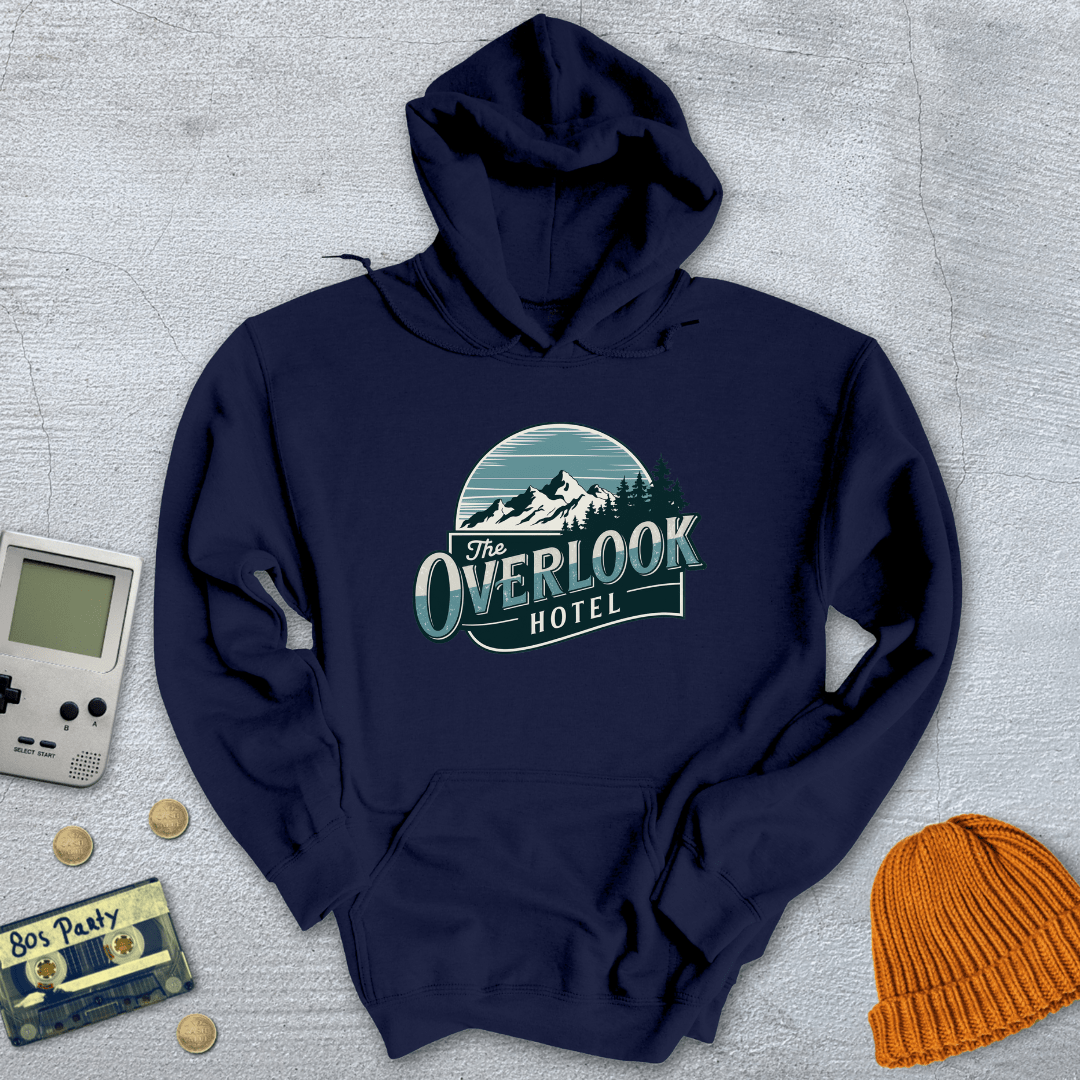 Printify Hoodie Navy / S Overlook Hotel - Hoodie