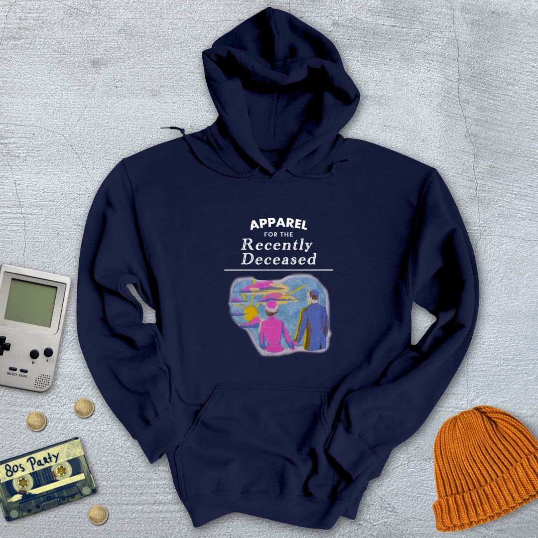 Printify Hoodie Navy / S Recently Deceased - Hoodie