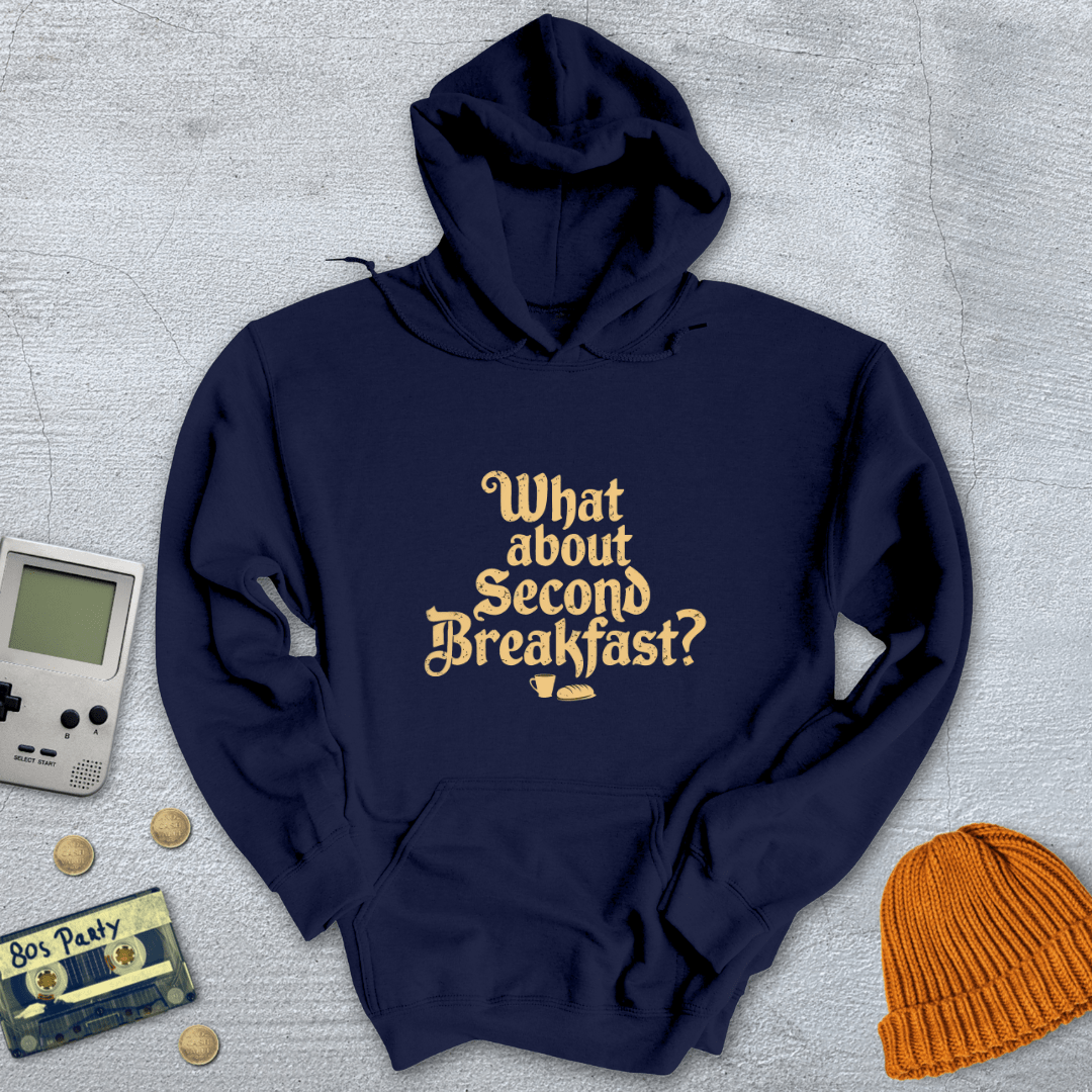 Printify Hoodie Navy / S Second Breakfast - Hoodie