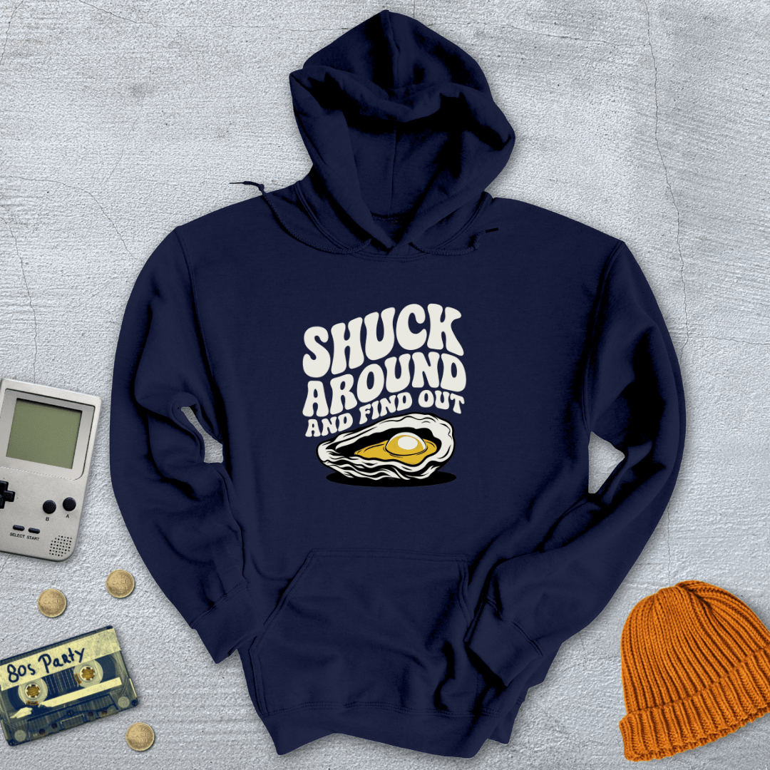 Printify Hoodie Navy / S Shuck Around - Hoodie