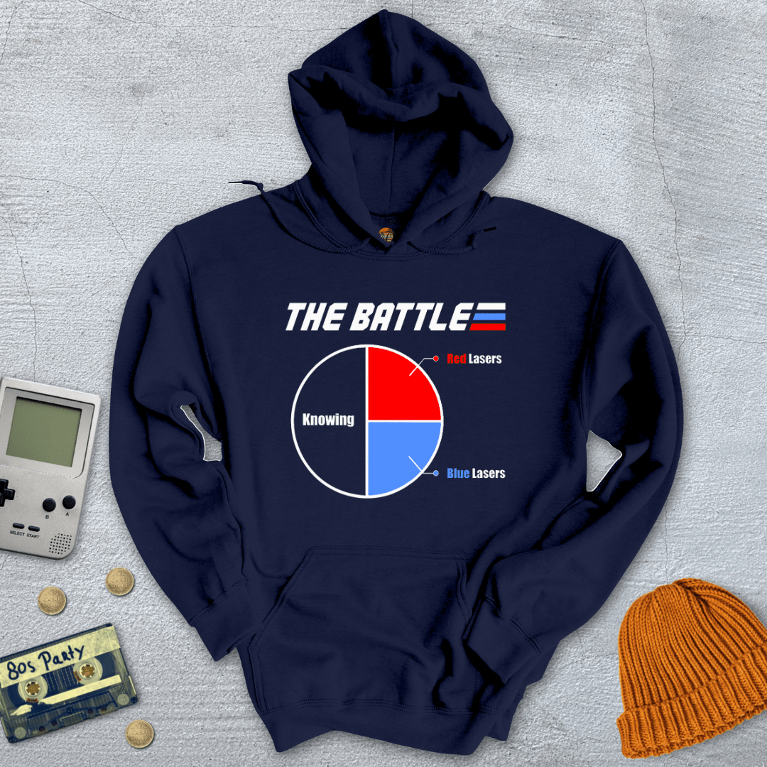 Printify Hoodie Navy / S The Battle - Hoodie