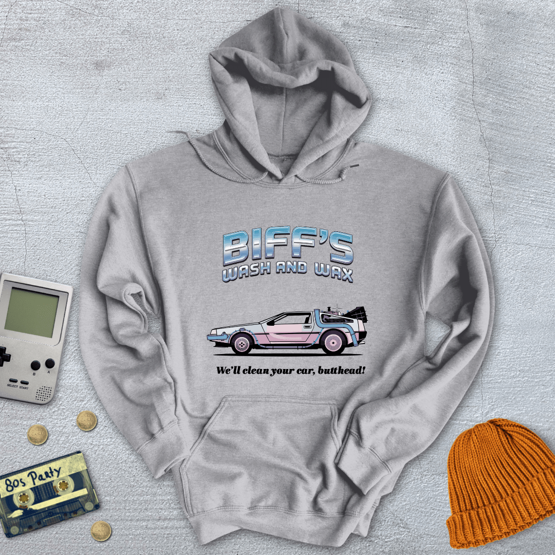 Printify Hoodie Sport Grey / S Biffs Wash and Wax - Hoodie
