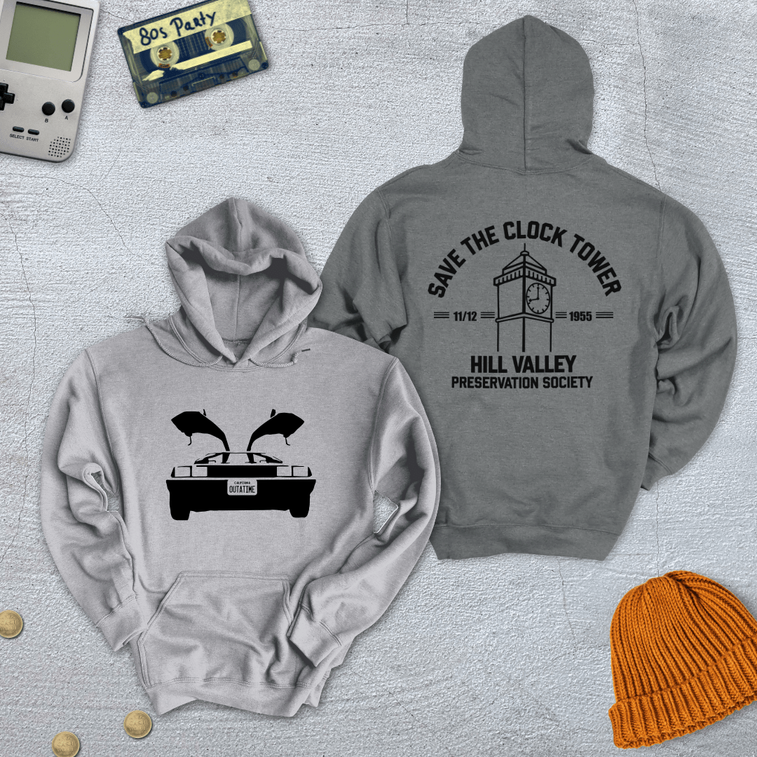 Printify Hoodie Sport Grey / S BTTF - Hoodie