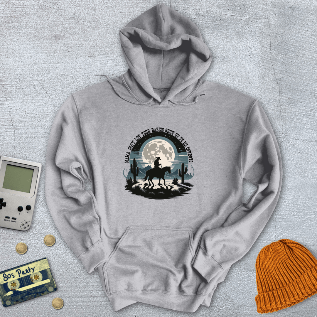 Printify Hoodie Sport Grey / S Cowboy Moon - Hoodie
