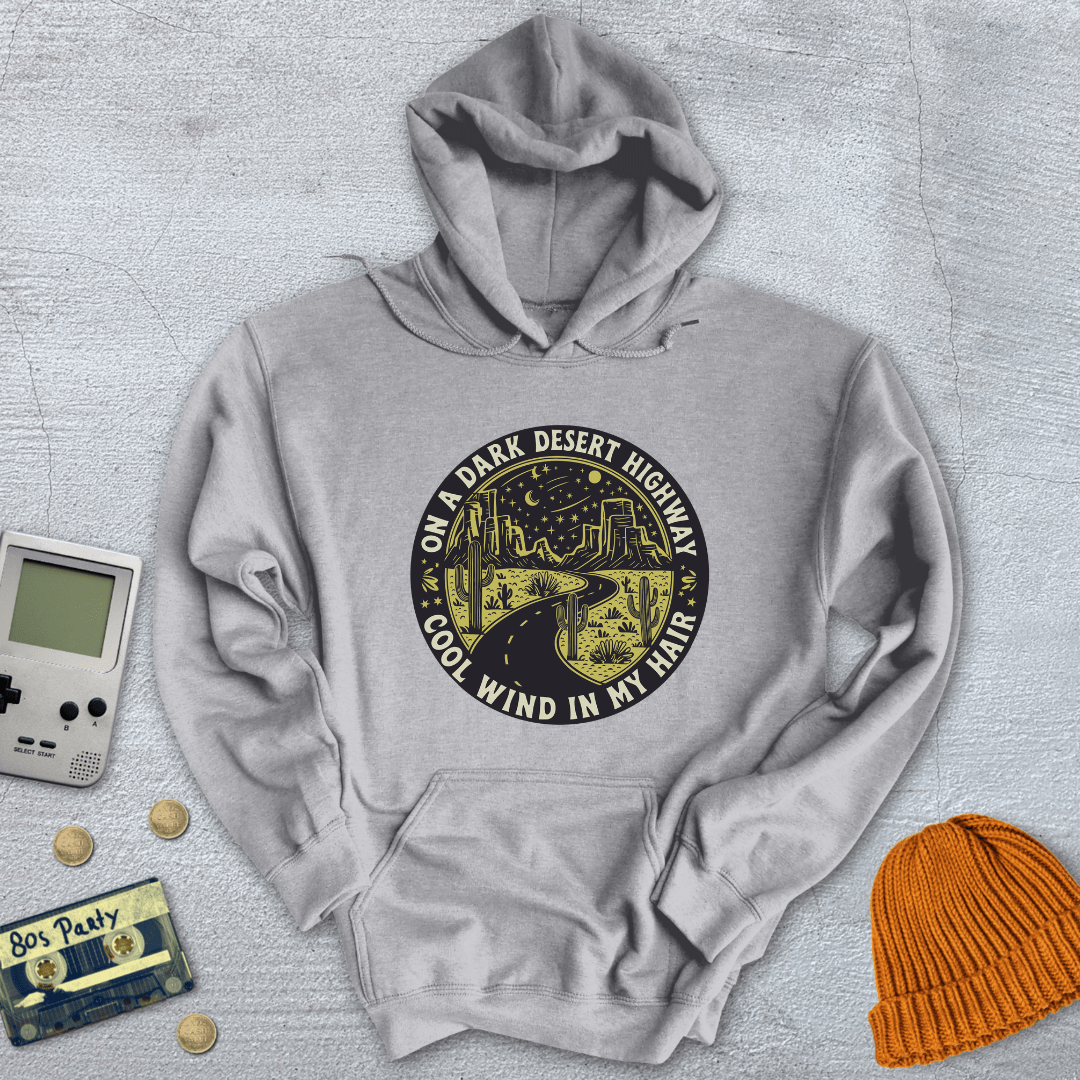 Printify Hoodie Sport Grey / S Dark Desert Highway - Hoodie