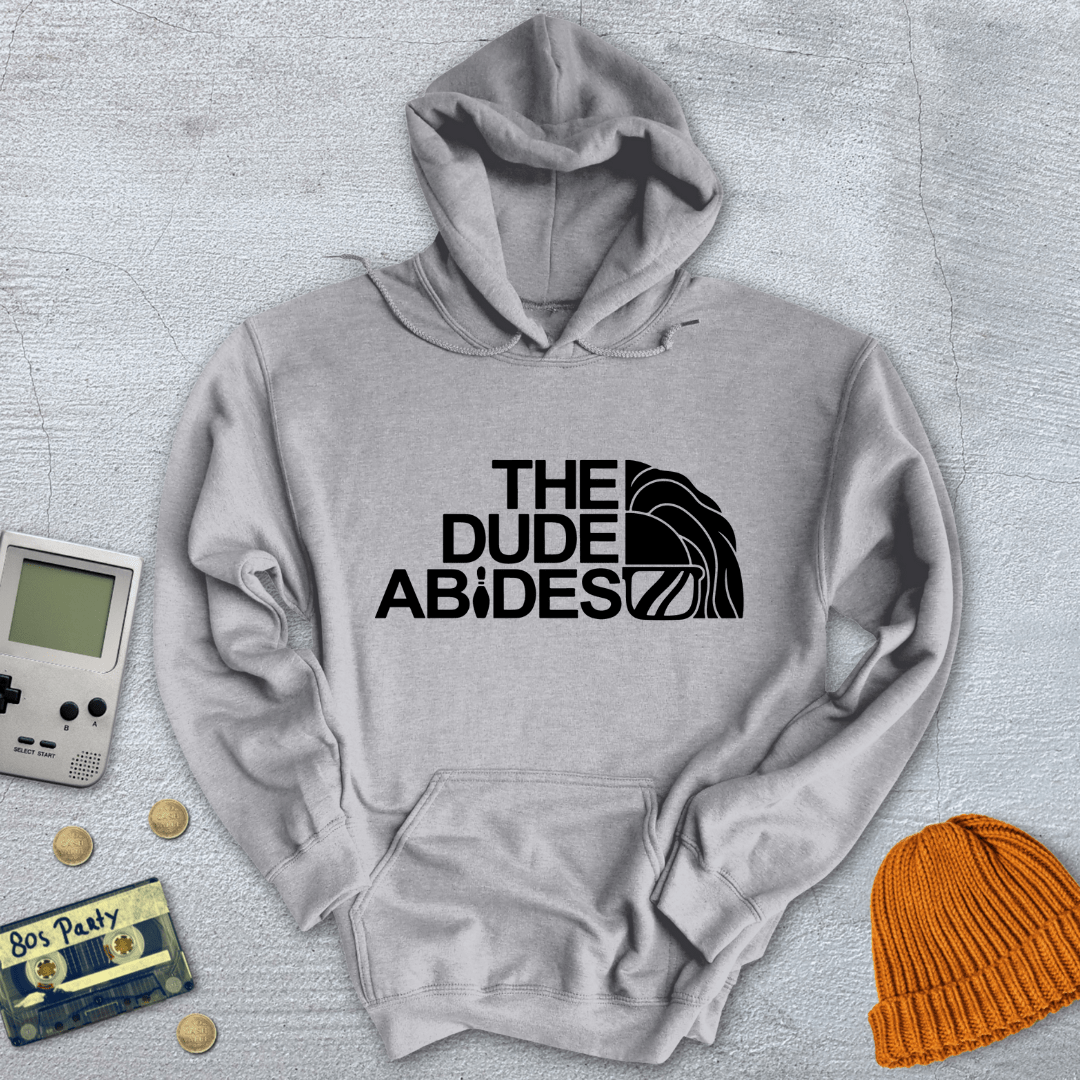 Printify Hoodie Sport Grey / S Dude Abides - Hoodie