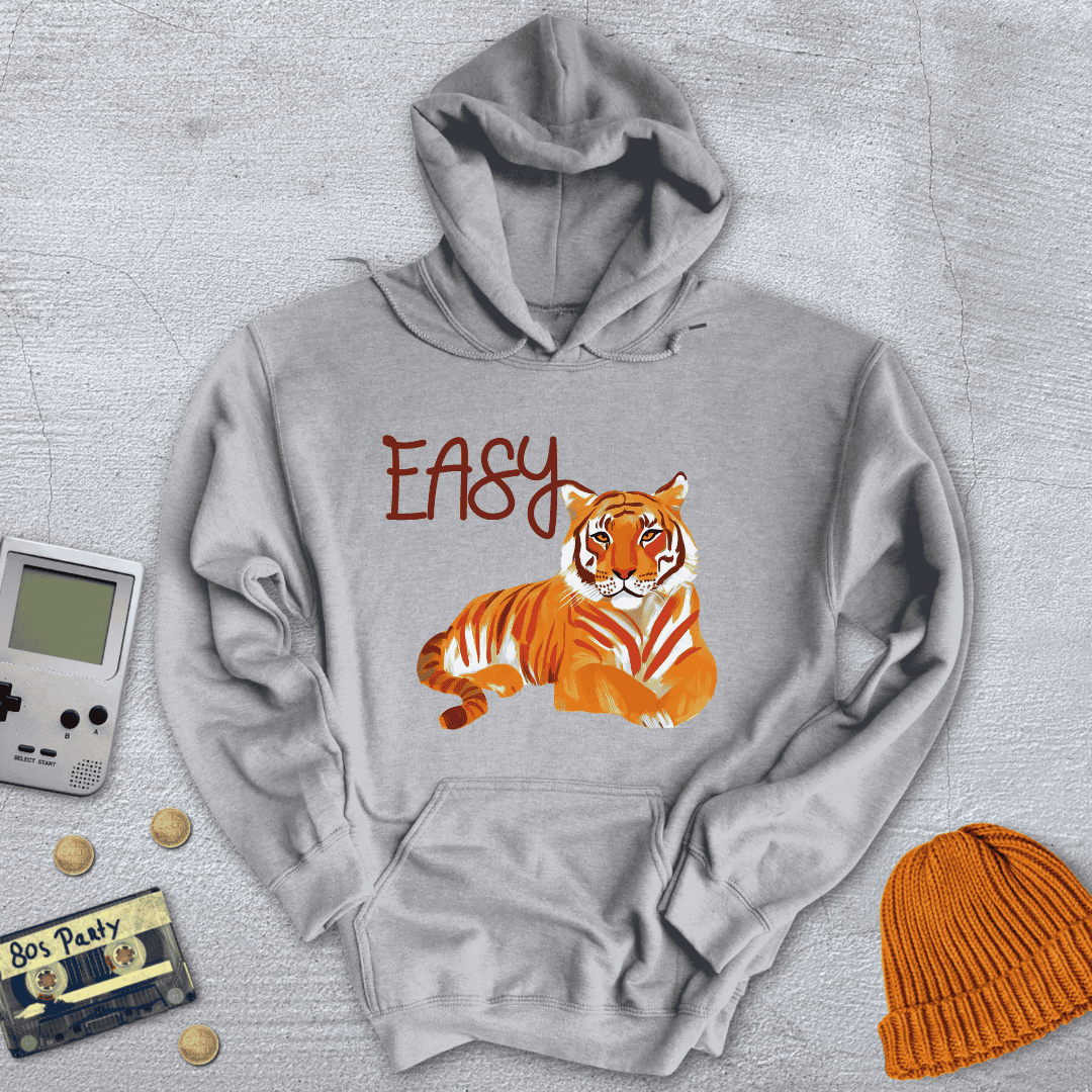 Printify Hoodie Sport Grey / S Easy Tiger - Hoodie