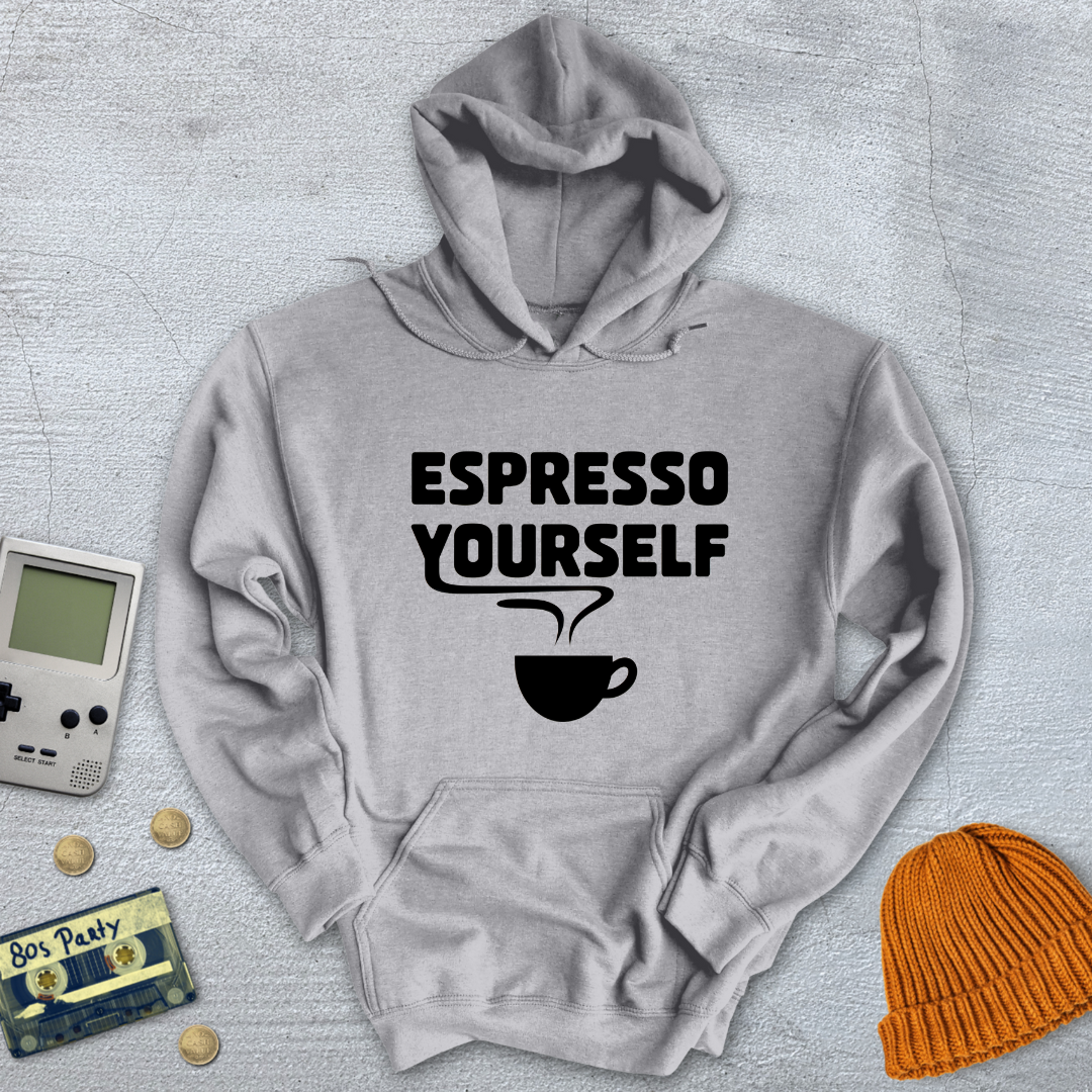 Printify Hoodie Sport Grey / S Espresso Yourself - Hoodie