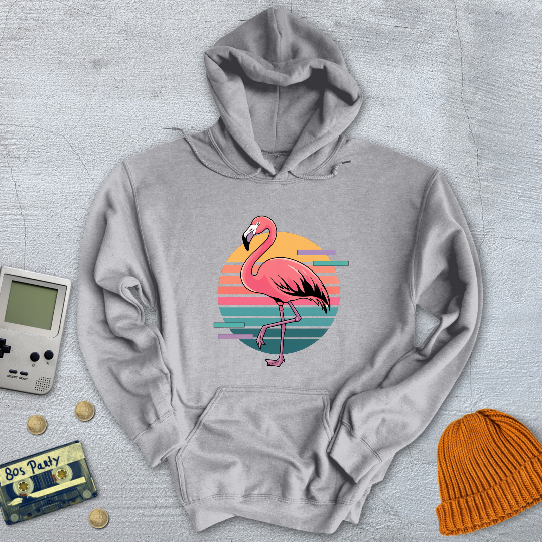 Printify Hoodie Sport Grey / S Flamingo - Hoodie