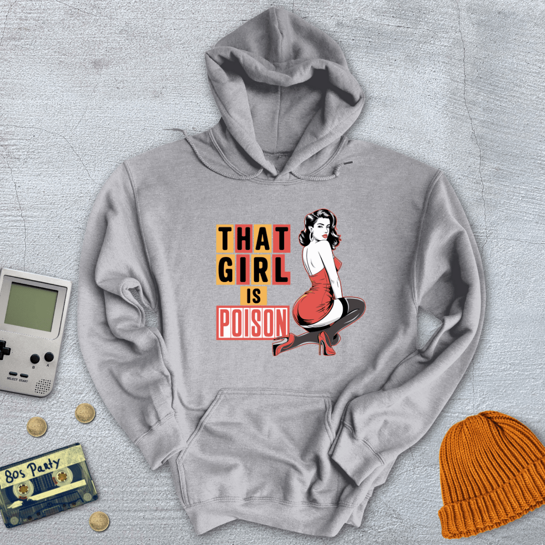 Printify Hoodie Sport Grey / S Girl is Poison - Hoodie